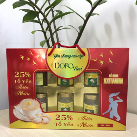 HỘP QUÀ TẶNG YẾN CHƯNG SAFFRON 25% YẾN